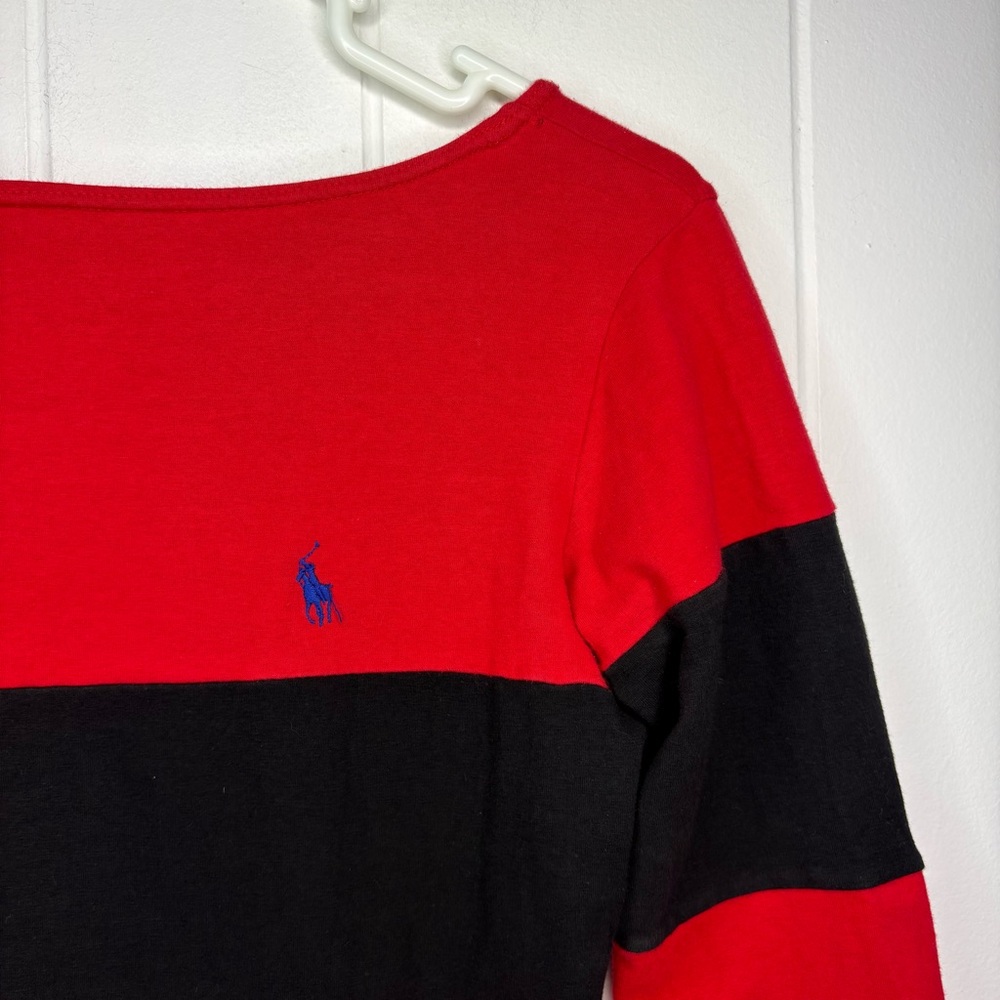VINTAGE Ralph Lauren POLO Red Black Leotard Ski Outfit Stirrups One Piece 90’s - Picture 5 of 13